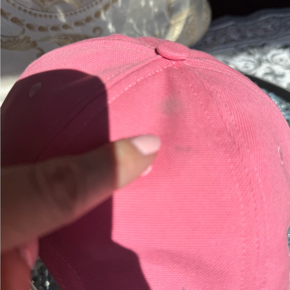 NWT Jimmy Choo Pink Logo Baseball Cap - Picture 8 of 8